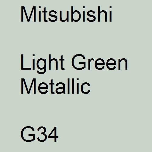 Mitsubishi, Light Green Metallic, G34.